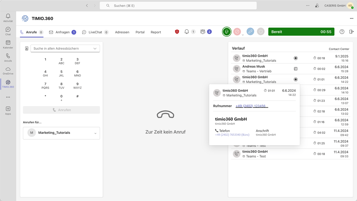 TIMIO-Teams_Anrufe-Kontaktvorschau