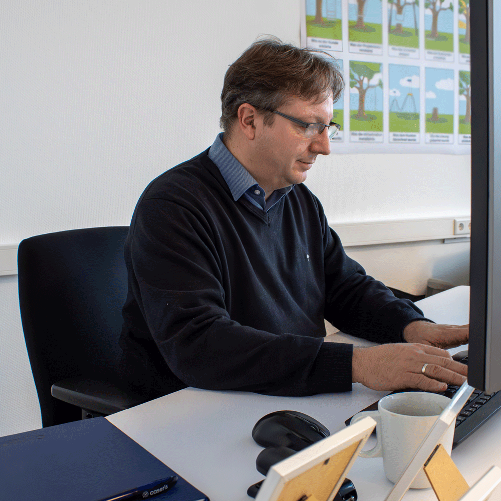 Arbeitsplatz bei der CASERIS