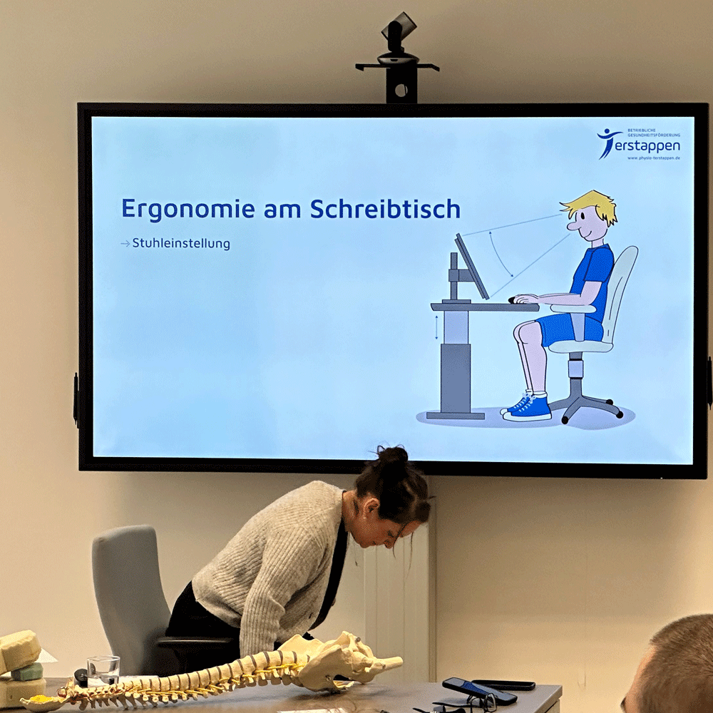Position am Arbeitsplatz