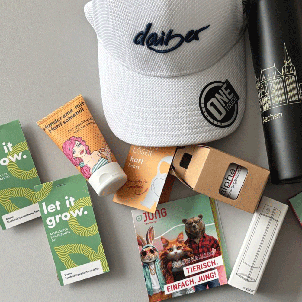 Give-Aways der Werbeartikelmesse