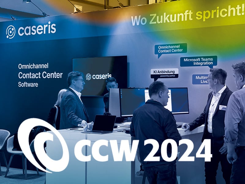 CASERIS Messestand auf der CCW 2024 in Berlin